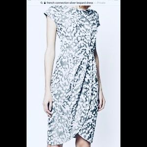 Gorgeous silver leopard bodycon dress